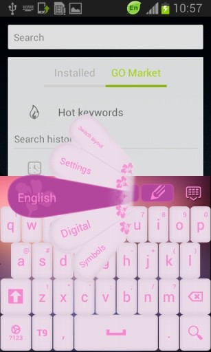 Keyboard Pink Theme Smart截图7