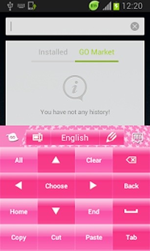 粉红色的Android键盘截图5