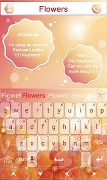 Flowers GO Keyboard截图