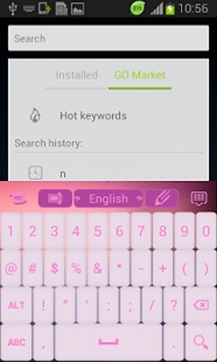 Keyboard Pink Theme Smart截图2