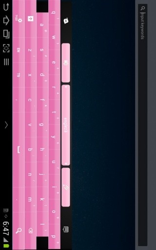 黑色和粉红色的键盘截图3