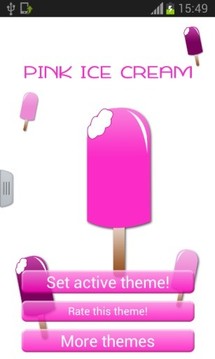 粉红冰淇淋键盘截图