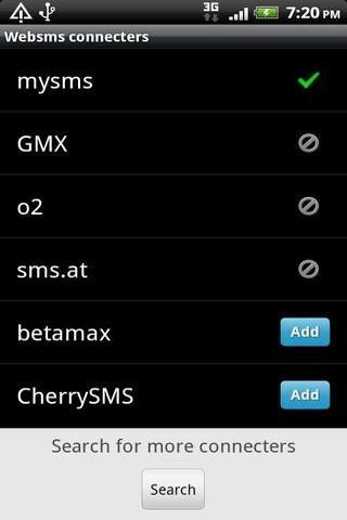 Websms - mysms out Connector截图6