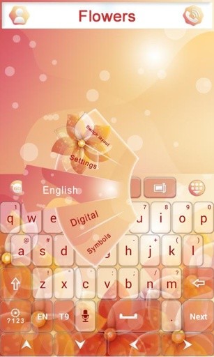 Flowers GO Keyboard截图5