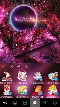 Space Dust Emoji Kika Keyboard截图4