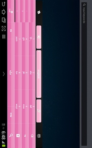 黑色和粉红色的键盘截图4