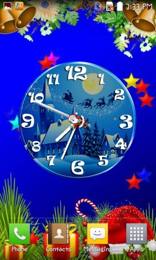 Christmas Clock live wallpaper截图4