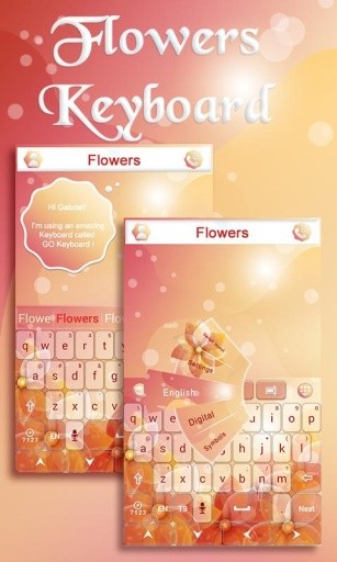 Flowers GO Keyboard截图4