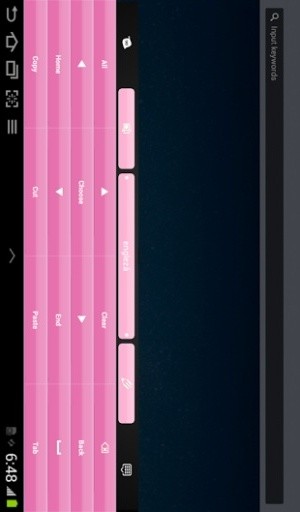 黑色和粉红色的键盘截图2