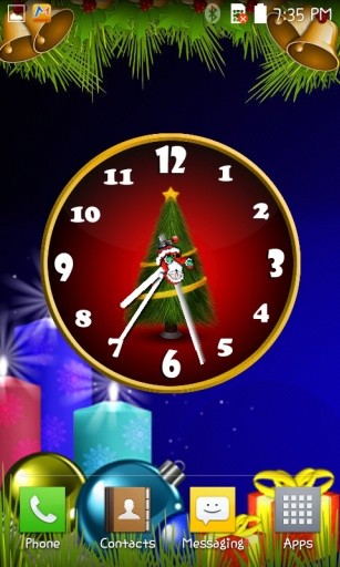 Christmas Clock live wallpaper截图6