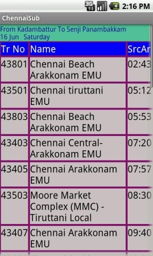 Chennai Suburban trains截图3