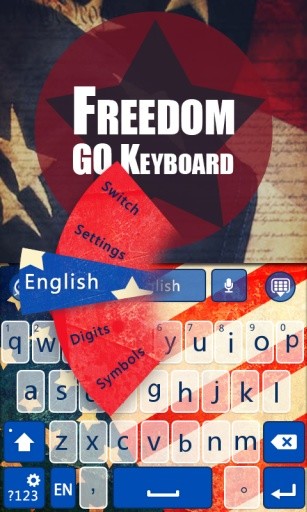 USA Freedom GO Keyboard Theme截图2