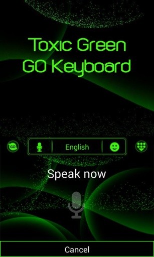 Toxic Green GO Keyboard Theme截图4