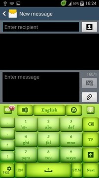 绿色电源键盘截图