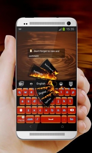 Fire flame GO Keyboard截图4