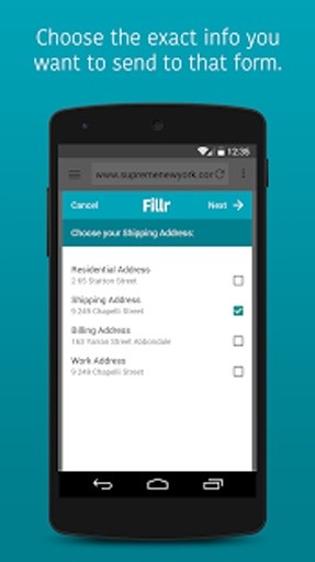 Fillr - Secure Mobile Autofill截图4