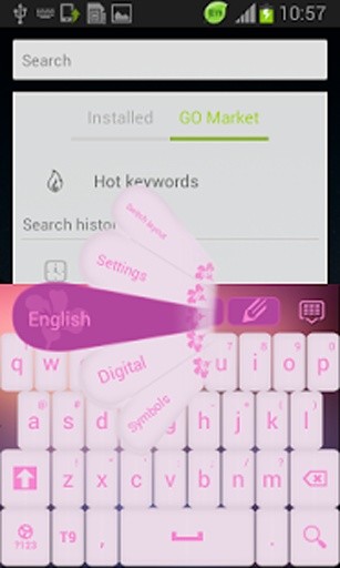 Keyboard Pink Theme Smart截图1