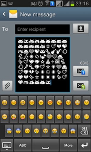 Android Emoji键盘截图2