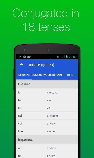 Italian Verb Conjugator截图2