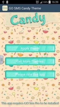 GO SMS Pro Candy截图