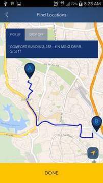 ComfortDelGro Taxi Booking App截图