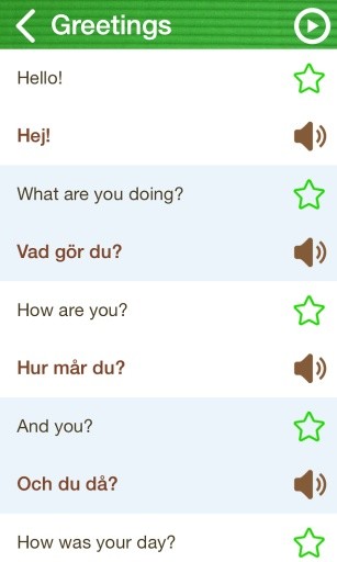 Learn Swedish Phrasebook Free截图2