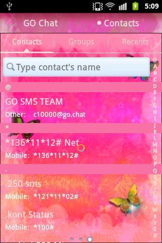 GO SMS Pro Theme Pi…截图5