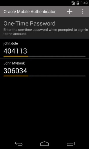 Oracle Mobile Authentica...截图7