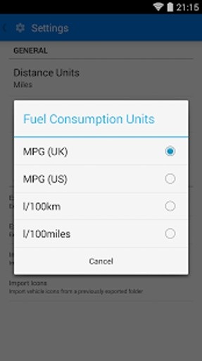 Fuel Consumption Calcula...截图2