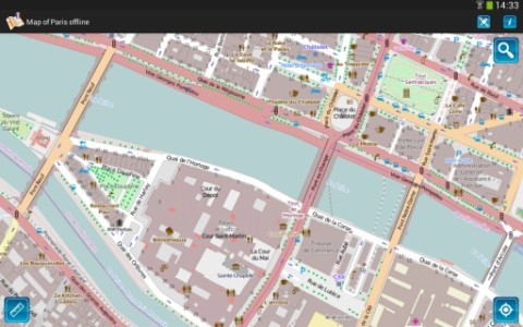 Map of Paris offline截图3