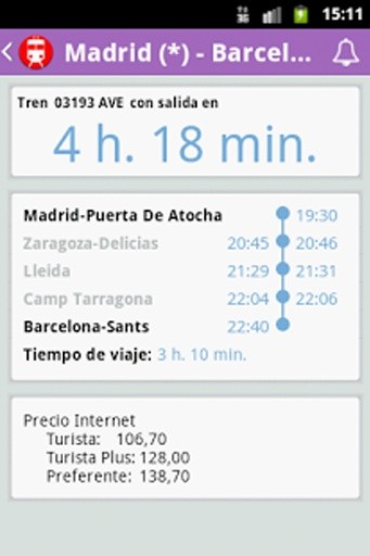 Horarios de tren截图3