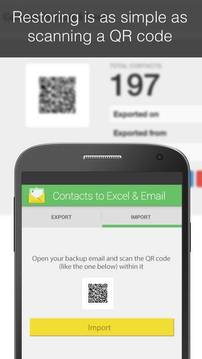 Contacts to Excel and Email截图