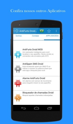 AntiFurto Droid SMS截图1