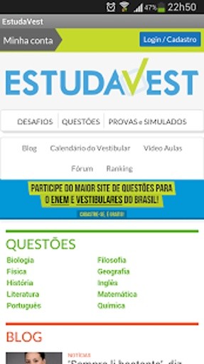 EstudaVest - ENEM e Vestibular截图5