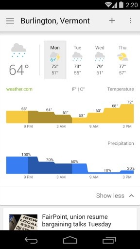 谷歌新闻和天气截图3
