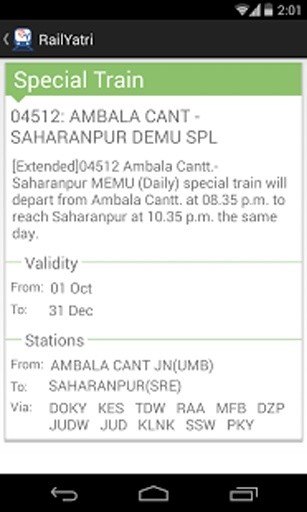 Rail Yatri Indian Railways截图2