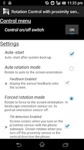 Rotation with proximity sensor截图2