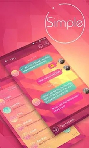 (FREE) GO SMS SIMPLE THEME截图2