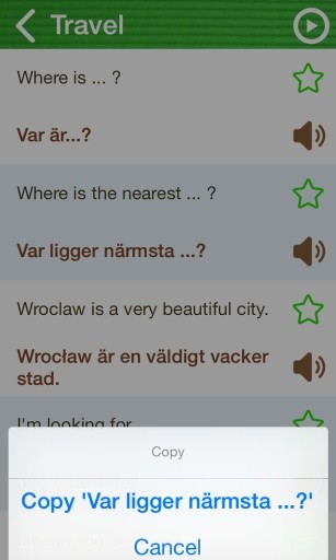 Learn Swedish Phrasebook Free截图3