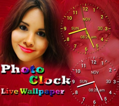 Photo Clock Live Wallpaper截图6
