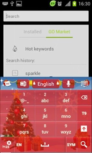 圣诞键盘GO截图4