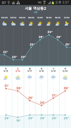 天气查询 웨더퐁 날씨위젯截图5