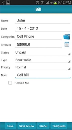 Bill Reminder Free BillManager截图4