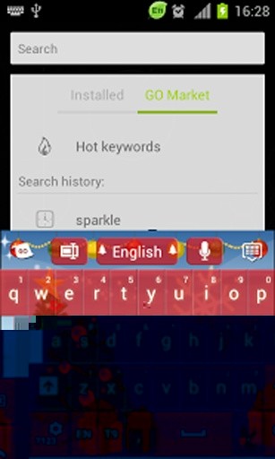 圣诞键盘GO截图2