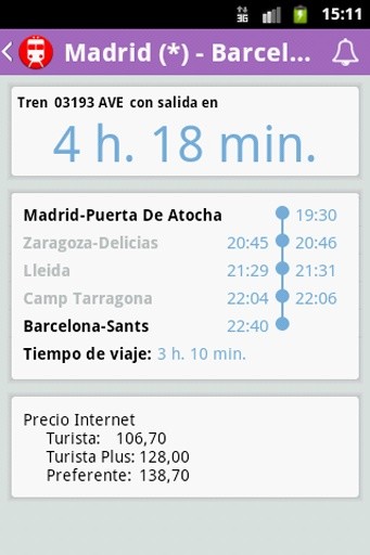 Horarios de tren截图6