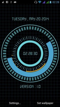 Animated Digital Clock Free截图