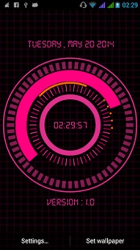 Animated Digital Clock Free截图2