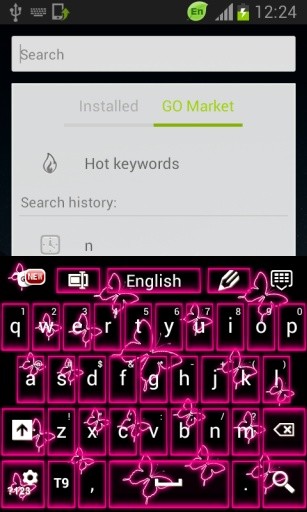 霓虹灯蝴蝶键盘截图6