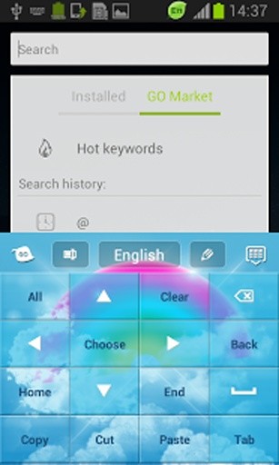 彩虹色GO键盘截图5