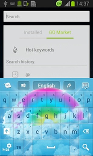 彩虹色GO键盘截图2